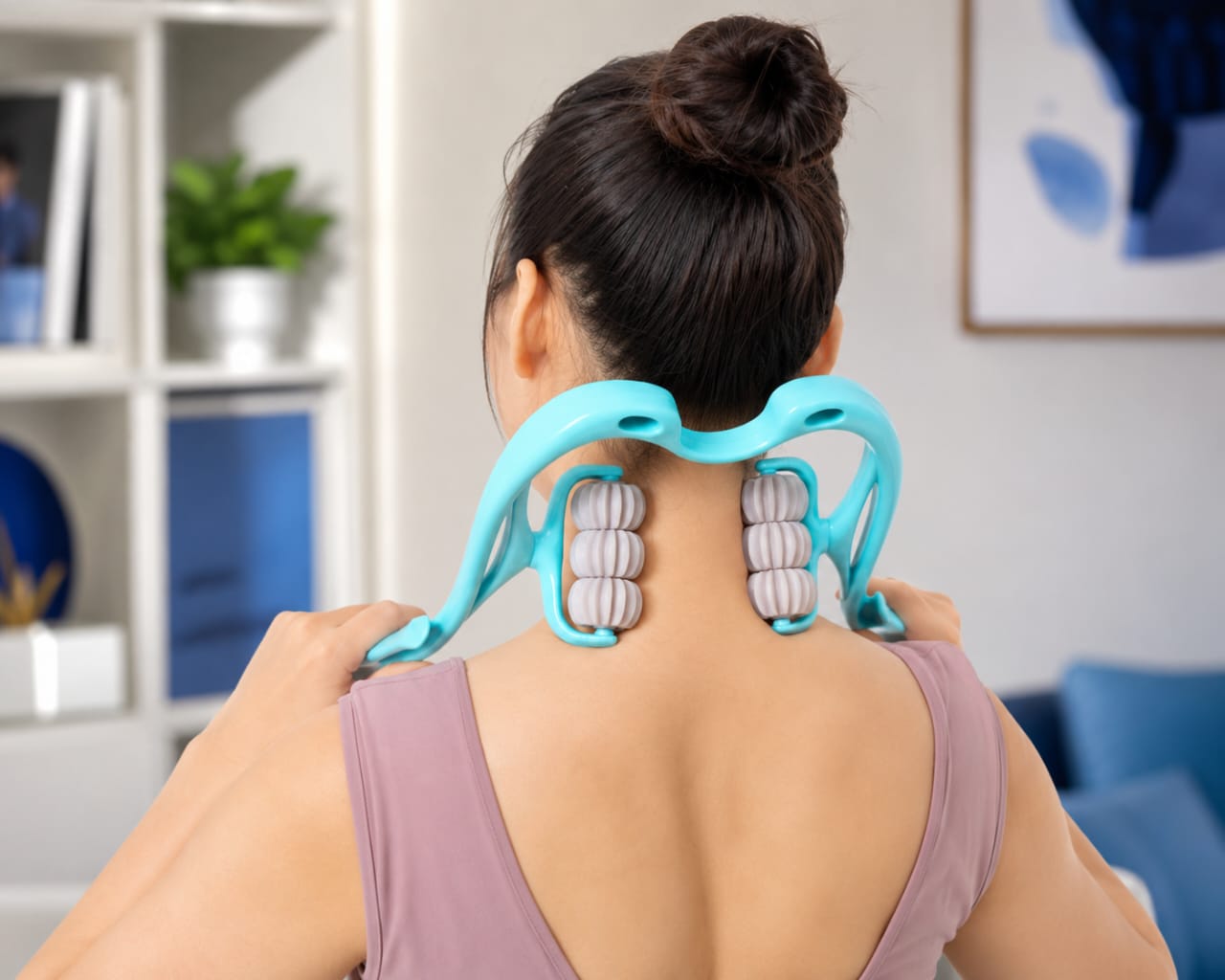 6-Wheel Manual Neck & Shoulder Massager