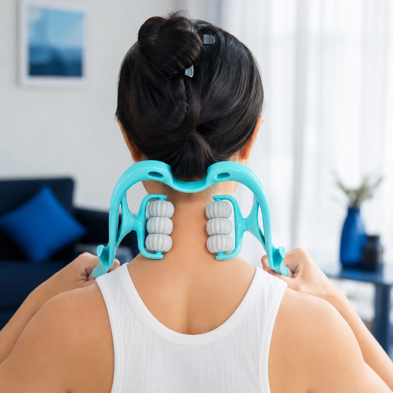 6-Wheel Manual Neck & Shoulder Massager