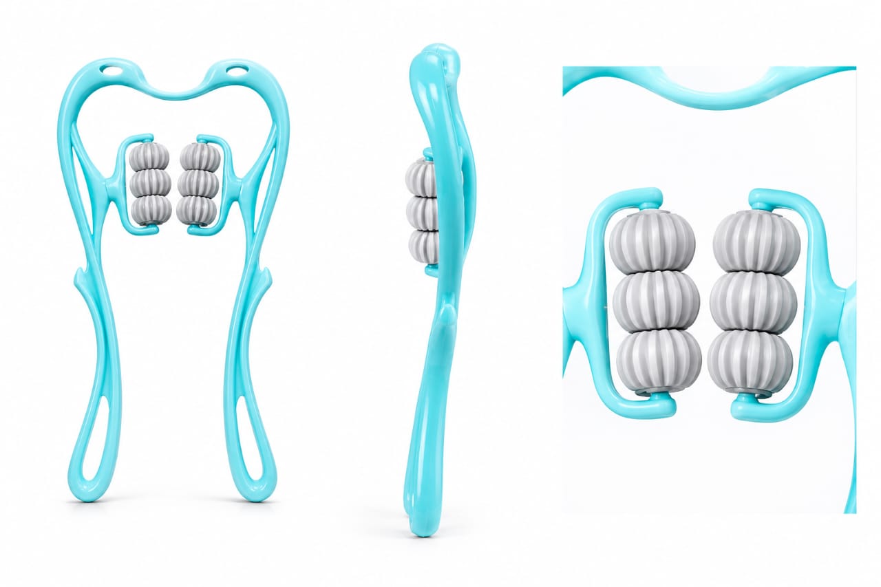 6-Wheel Manual Neck & Shoulder Massager